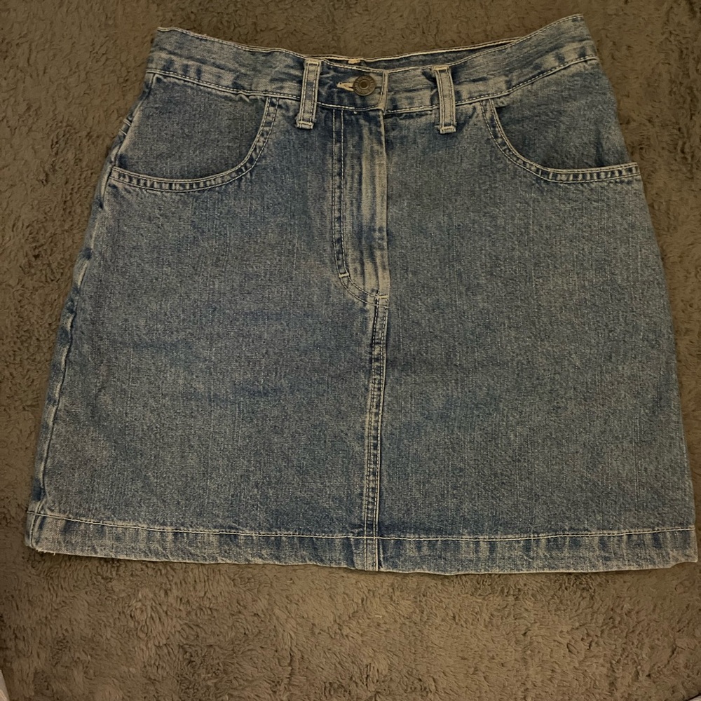 Classic Blue Denim Mini Skirt